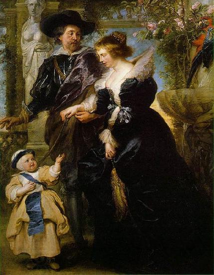 Peter Paul Rubens Rubens his wife Helena Fourment  and their son Peter Paul China oil painting art
